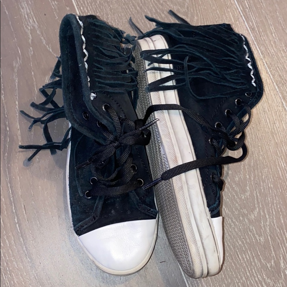 Fringe high top sneaker LF